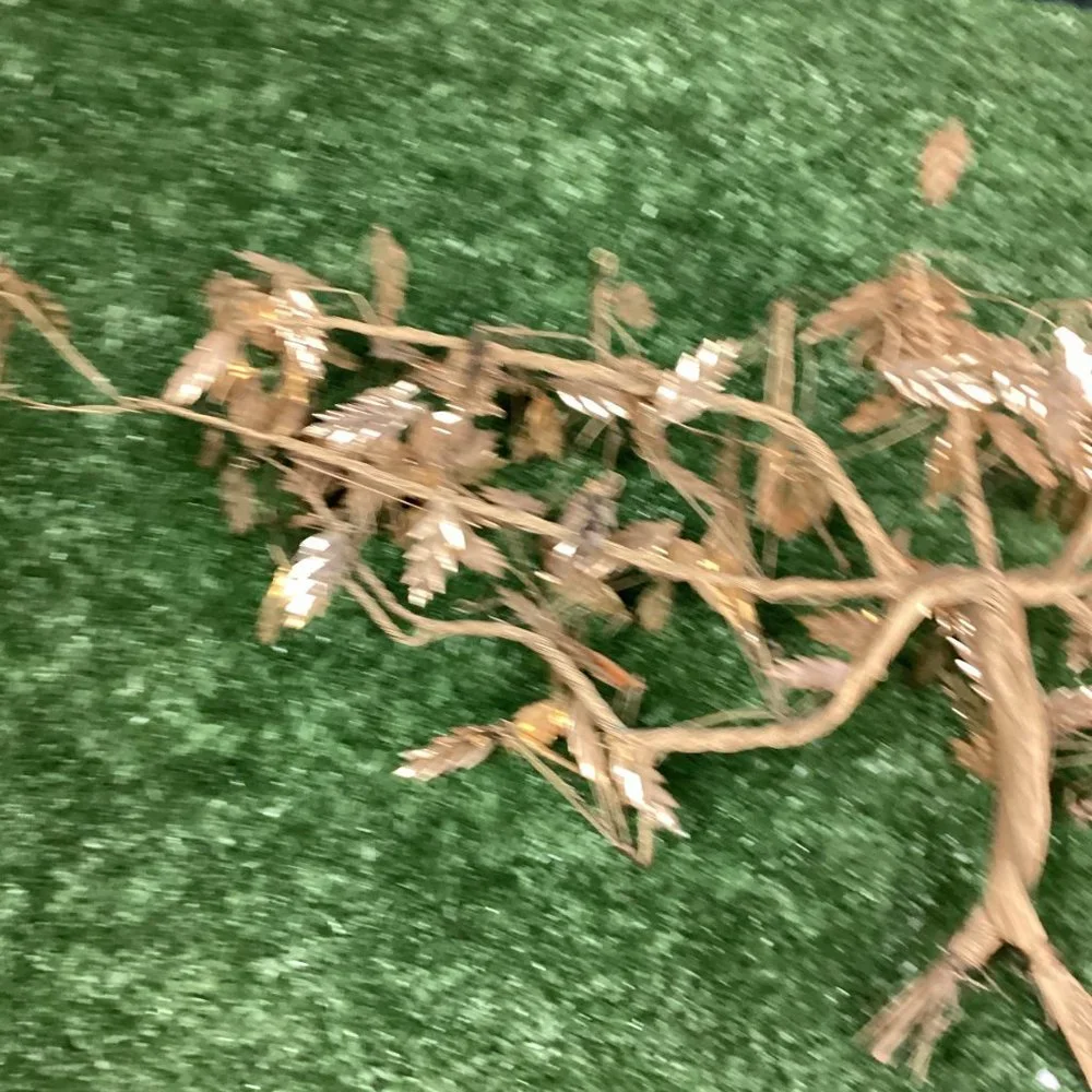 2 Vintage Gold Leaf Tree Wall Decor
